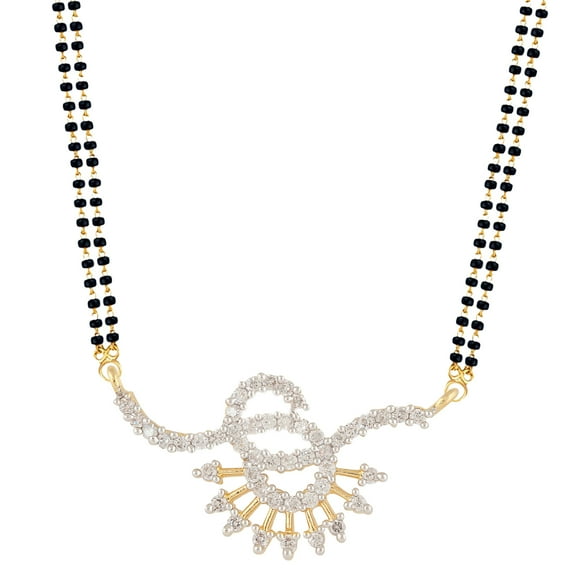 Efulgenz Indian Bollywood Ethnic Traditional Mangalsutra Pendant with Chain Jewelry for Women