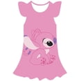 thumbnail image 2 of 2023 año Disney Stitch vestido niñas vestido niños Cosplay fiesta lindo moda vestir 1-10 años niños cumpleaños princesa disfraz 4T Gao Jinjia LED, 2 of 2