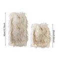 thumbnail image 6 of harmtty Faux Fur Leg Warmers Women Girls Furry Boot Covers Fuzzy Shoes Cuff Cover Cozy Winter Calf Warmers for Parties Street Wear, 6 of 8