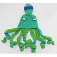 thumbnail image 4 of Sombrero de invierno de punto de Halloween, sombrero de calamar de pulpo barriga, sombrero de novedad, sombrero de cabeza de pulpo, sombrero de animal - sombrero de traje de pulpo azul y verde JM, 4 of 5