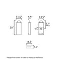 thumbnail image 5 of Maxim Lighting - Manchester - 3 Light Outdoor Wall Sconce-30 Inches Tall and, 5 of 5