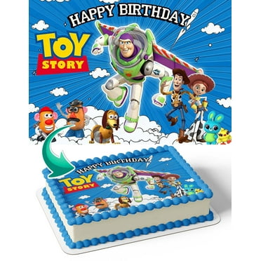 Buzz Lightyear Toy Story Edible Image Birthday Cake Topper, by BirthdayJungle