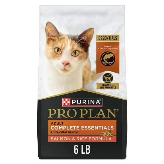Purina Pro Plan Complete Essentials Shredded Blend Salmon and Rice Formula Adult High Protein Cat Food