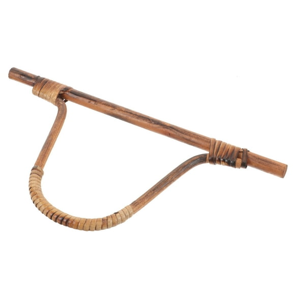 HEMOTON Rattan Purse Handle for Crochet Bag Purse Handle Replacement Rattan Bag Handle for Diy