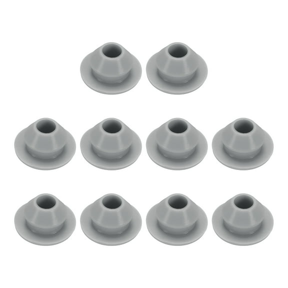 10pcs Hole Plug 1/4 Inch (7mm) Button Plugs Fit for 7mm Hole, Waterproof Plug Tube Plug, Grey