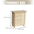 thumbnail image 5 of Misright 1/12 Scale Collectible Wood Dresser Compact Vintage Furniture Piece, 5 of 9