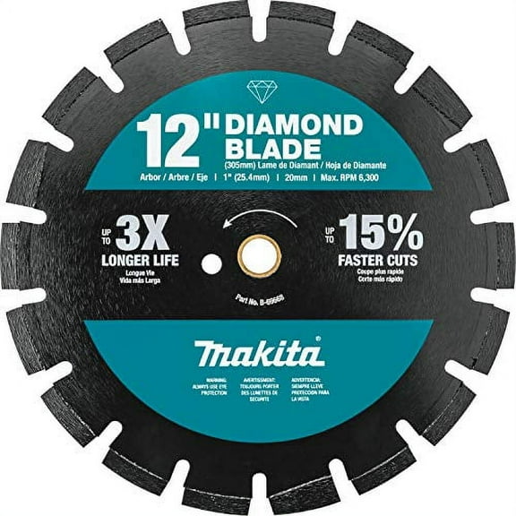 Makita B-69668 Diamond Blade, Segmented, Dual Purpose, 12"