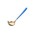 thumbnail image 1 of Cuchara para salsa Inteprter acero inoxidable pulido oro azul, 1 of 6