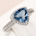 thumbnail image 2 of PERITANG Modern Engagement Cocktail For Her Ladies Sparkling High Quality CZ AAA Zircon Ring Perfect Present Comes in Elegant Box, 2 of 8