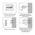 thumbnail image 2 of Portarrollos de papel negro con estante para guardar el teléfono, soporte vintage de aluminio para toallas de papel higiénico para baño, 2 of 8