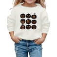 thumbnail image 1 of Chandail à Capuchon et Chandails en Molleton pour Filles, Imprimé Mignon d'Halloween, Chandail à Manches Longues Col Rond pour Tout-Petits, Enfants, Tenue Décontractée Confortable Automne Hiver, 1 of 3