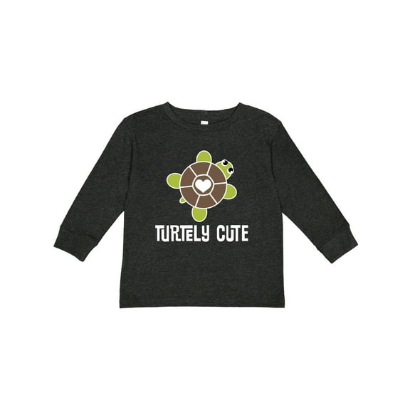 Inktastic Turtley Cute Girl Turtle Girls Long Sleeve Toddler T-Shirt