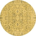 thumbnail image 1 of Ahgly Company Indoor Round Oriental Brown Traditional Area Rugs, 8' Round, 1 of 4