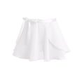 thumbnail image 3 of TiaoBug Kids Girls Long Sleeve Ballet Leotard with Wrap Chiffon Skirt Gymnastic Tutu Dress Dancewear Ivory 2-3, 3 of 7