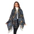 thumbnail image 3 of FORMRS Womens Scarf Winter Soft Long Big Warm Shawls Wrap Tassel Scarves, Elegant Geometric Pattern, 3 of 9