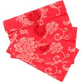 thumbnail image 3 of KAKOWELY 3pcs Red Envelope Wedding Cloth Money Pocket with Chinese Style Pattern,7.32X"X4.13"X0.39", 3 of 5