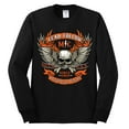 thumbnail image 2 of Wild Bobby, Lead Follow or Get The Hell Out Of The Way MC 1969 Motorcycle Pop Culture Mens Long Sleeve Shirt, Black, Small, 2 of 3