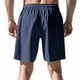 thumbnail image 5 of pstuiky Pantalones cortos cargo para hombre, Pantalones cortos holgados de cinco centavos con cordón para hombre, de color liso, para playa, informales, a la moda Pantalones cortos cargo, 5 of 9