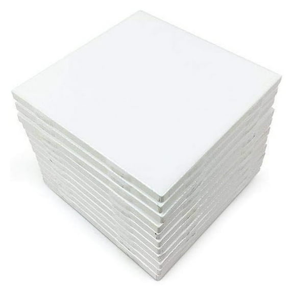4x4 White Glossy Finish Ceramic Subway Tile Shower Walls Backsplash Made in USA (12.5SF Full Box 100PCS)