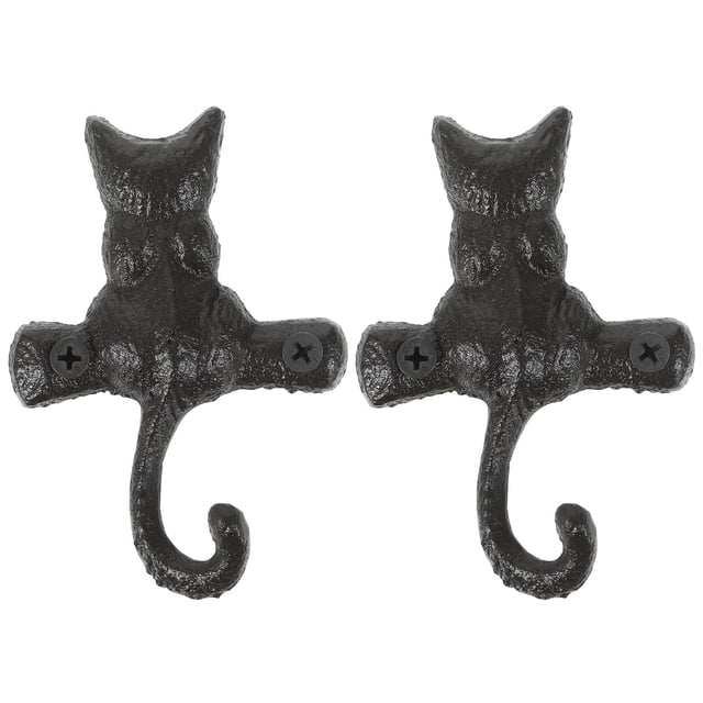 unbranded 2Ud Decorativos De Hierro Negro Para Pared Estilo Retro Con De Útil En Entradas
