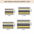 thumbnail image 5 of Yellow Black Stripe Door Mat Indoor Outdoor, Modern Abstract Art Coarse Striped Non Slip Welcome Mat with Rubber Backing, Absorbent Fabric Front Door Mats Entryway Rug for Home Patio Entrance 18"x30", 5 of 9
