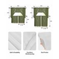 thumbnail image 5 of Japanese Swag Curtains for Living Room/Bedroom Windows, Green Rustic Retro Pastoral Floral Leaves Kitchen Curtains and Valances Set 36 Inch Length, Light Filtering Swags Valance Curtain Panels, 5 of 5