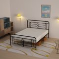 thumbnail image 4 of ULEW | Cama Queen con Marco Metálico | Estructura Robusta y Diseño Minimalista| Tamaño 209.6x157.7x110.5 cm, 4 of 7