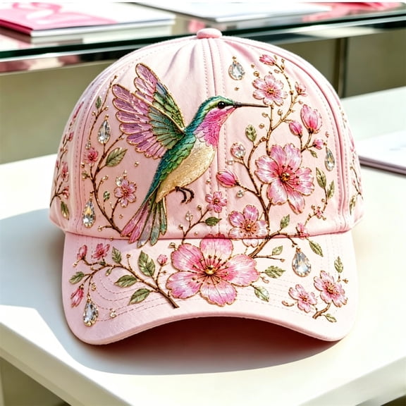 Limited Edition Garden Morning Baseball Cap – Floral Bee Hat for Women, Adjustable Cotton Garden Hat, Honey Bee Cap for Nature Lovers, Personalized Gift for Women Baseball Caps Flower Hat