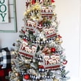 thumbnail image 5 of Decoración navideña 2023 para el hogar DIY personalizado familia Papá Noel árbol de Navidad adornos colgantes colgante regalo de Año Nuevo Navidad, 5 of 5
