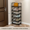 thumbnail image 4 of Stackable Shoe Rack, Multifunctional Shoe Shelf With Large Capacity, Durable Iron Pipes And Plastic Connectors, For Closet Hallway Bedroom Entryway, 4 of 8