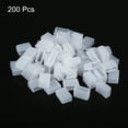 thumbnail image 3 of Uxcell Silicone End Cap Plug Cover, 200 Pack IP67 Waterproof Fit 3528/2835/3014 10mm Wide LED Tube Strip, Clear, 3 of 6