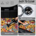 thumbnail image 5 of FOR U DESIGNS Colorful Flower Print Trunk Cargo Liner Easy to Clean Cargo Liner for Pets Dogs Non-Slip Car Trunk Mat Durable Vehicle Interior Accessories for Truck Sedan SUV, 5 of 7