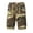 Khaki, variant on Men's Camouflage Cargo Shorts Multi Pocket Drawstring Elastic Waist Relaxed Fit Comfortable Breathable Summer Shorts Durable Workwear