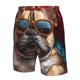 thumbnail image 4 of Balery French Bulldog In Sunglasses Traje de Baño Estilo Hawaiano para Hombre, Shorts de Secado Rápido con Bolsillos-Large, 4 of 6