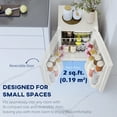 thumbnail image 2 of HOMCOM 2.5 Cu Ft Mini Fridge with Freezer, Small Refrigerator, White, 2 of 7