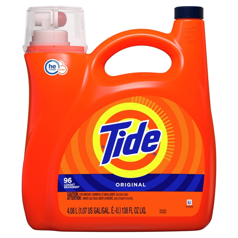 Tide POD Turbo Clean, Original Scent, 96 Loads HE Liquid Laundry
