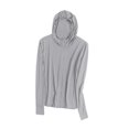 thumbnail image 4 of LOVIVER Veste de Protection Solaire à Capuche pour Course Alpinisme Randonnée Gris Clair, 4 of 8