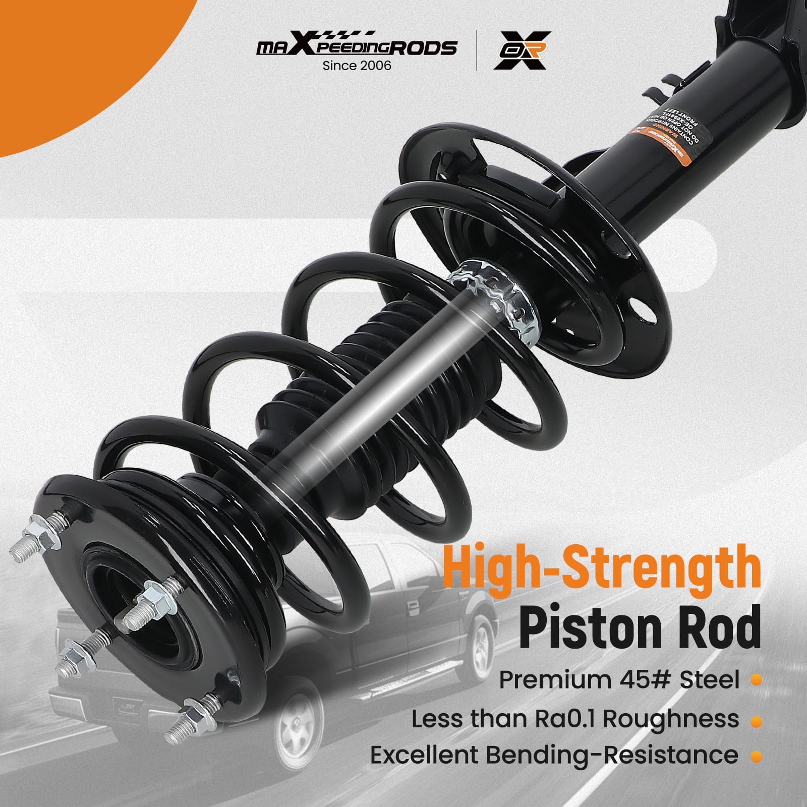 maXpeedingrods 2Pcs Front Struts for Ford Explorer 2013-2019 FWD, 172730 172729 Complete Struts Shock Absorbers w/Coil Spring Assembly