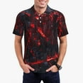 thumbnail image 5 of Yiaed Cyberpunk Cityscape LightsPrint Men's Short Sleeve Polo Shirt,Golf Polo for Men Three-Button Golf Shirt Athletic Casual Collared T-Shirt- X-Large, 5 of 7
