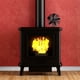 thumbnail image 4 of Costway Ventilador con 5 palas, ventilador para difundir calor para chimeneas y estufas de leña, ventilador con mango retráctil y metal sensible al calor, negro, 4 of 6