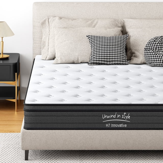 SogesPower Full Size Mattress 10 Inch Hybrid Mattress with Gel Memory Foam,Medium Firm