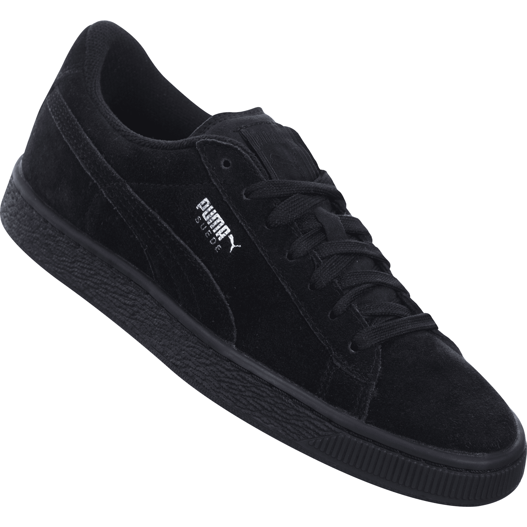 Puma 355110-52: Suede Jr Classic Black/Puma Silver Kids Sneakers (4.5 M US  Big Kid) - Walmart.com