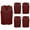 Burgundy, variant on 5 Pack Volunteer Vest Waiter Bartender Work Uniform, Supermarket Clerk Workwear-Red-2XL