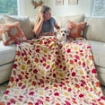 thumbnail image 2 of Uutvery Autumn Maple Leaf Printed Flannel Blanket, Soft and Comfortable Throw for Couch and Bed, Cozy Nap Cover, All-Season Portable Gift, 39.37x51.18 Inches, 2 of 9