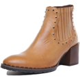 thumbnail image 6 of JUSTINREESS Hero Women's Studded Leather Chelsea Cowboy Boot In Tan Size 9, 6 of 6