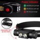 thumbnail image 5 of Faro de pesca para la noche recargable LED con luz rojaFaros LED LED Faro ajustable Cabeza de caza Linterna Sensor de movimiento Desenagrable Manos libres Light Light D25-GCU2 Cable USB kenally OD002894-03B, 5 of 7