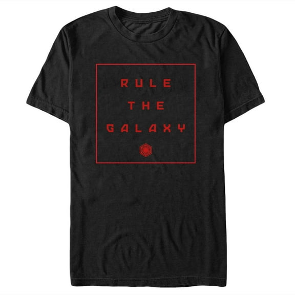 Men's Star Wars The Force Awakens Rule the Galaxy Graphic Tee Black Small