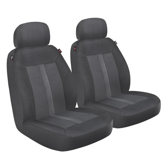Genuine Dickies 2 Piece Sorrento Universal Car Seat Covers, Gray
