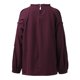 thumbnail image 4 of Camisa de manga larga con aberturas y costuras de encaje para mujer - Top informal de cuello redondo, poliéster ligero, otoño/invierno - Tallas S-XXL, 4 of 5