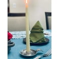 thumbnail image 4 of Vibhsa Taper Candlestick Holder Dish (Silver Rustic, Aluminum), 4 of 9